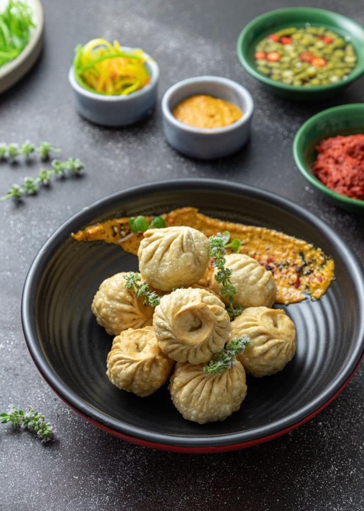 Steamed dimsums with dips